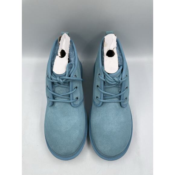 UGG Neumel Suede Lace-Up Chukka Boots Men\'s 9 Blue Sheepskin 3236 New Defect main image 4